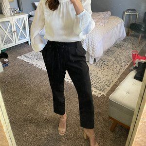 Loft Tie-Waist Pant with Zipper